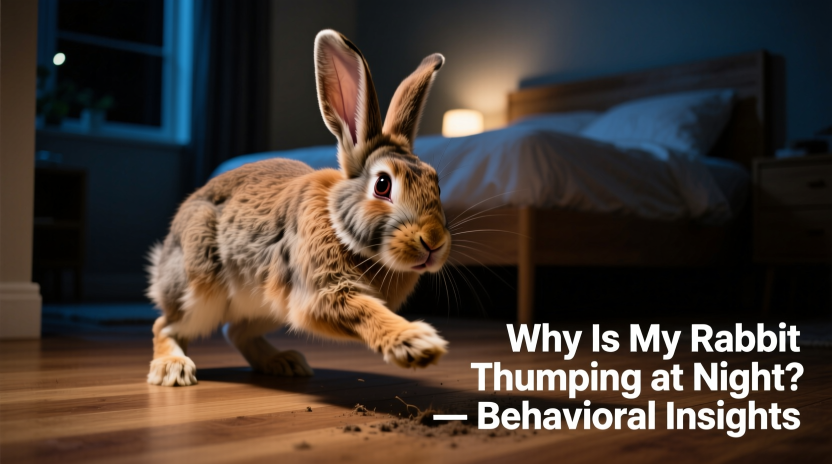 why is my rabbit thumping at night behavioral insights