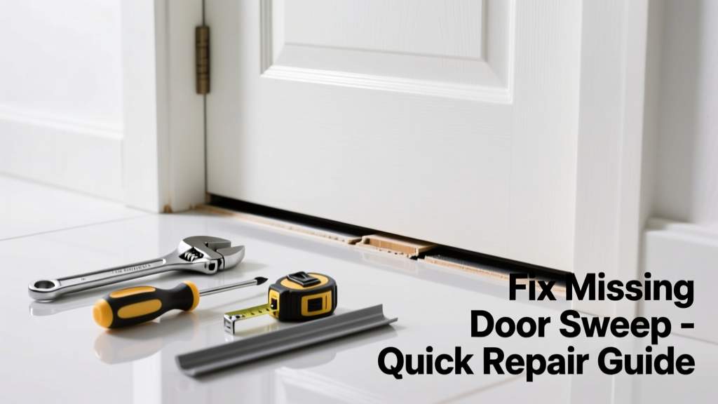 Fix Missing Door Sweep in Bathroom – Quick Repair Guide