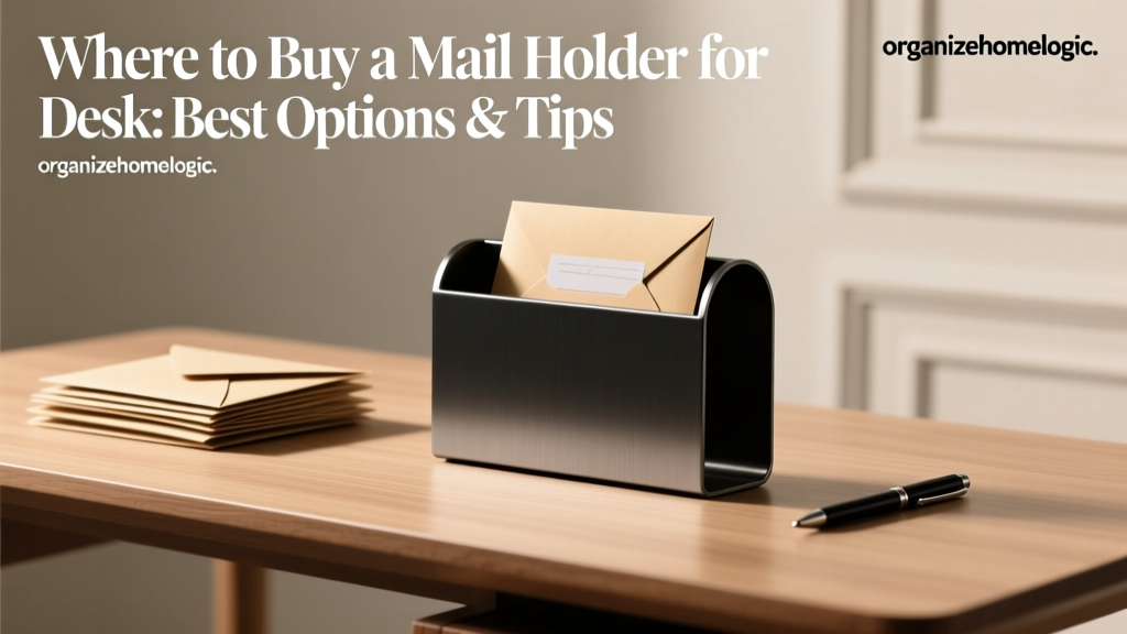 Where to Buy a Mail Holder for Desk: Best Options & Tips