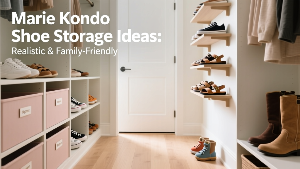 Marie Kondo Shoe Storage Ideas: Realistic & Family-Friendly