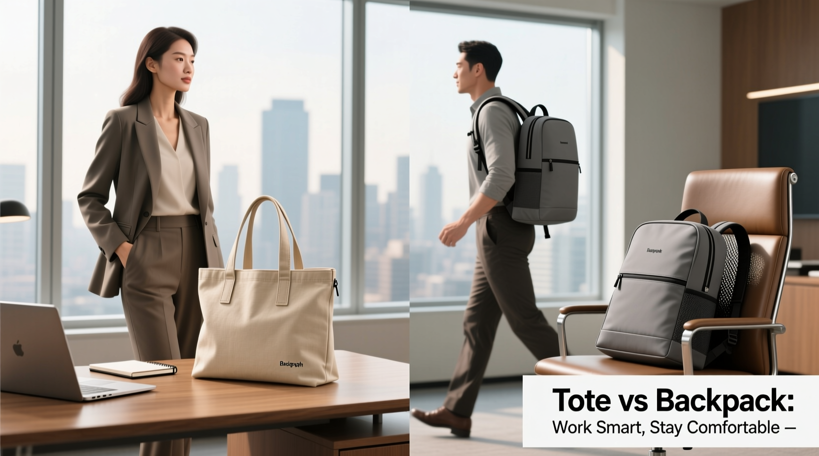tote bags vs backpacks for work looking professional without killing your back