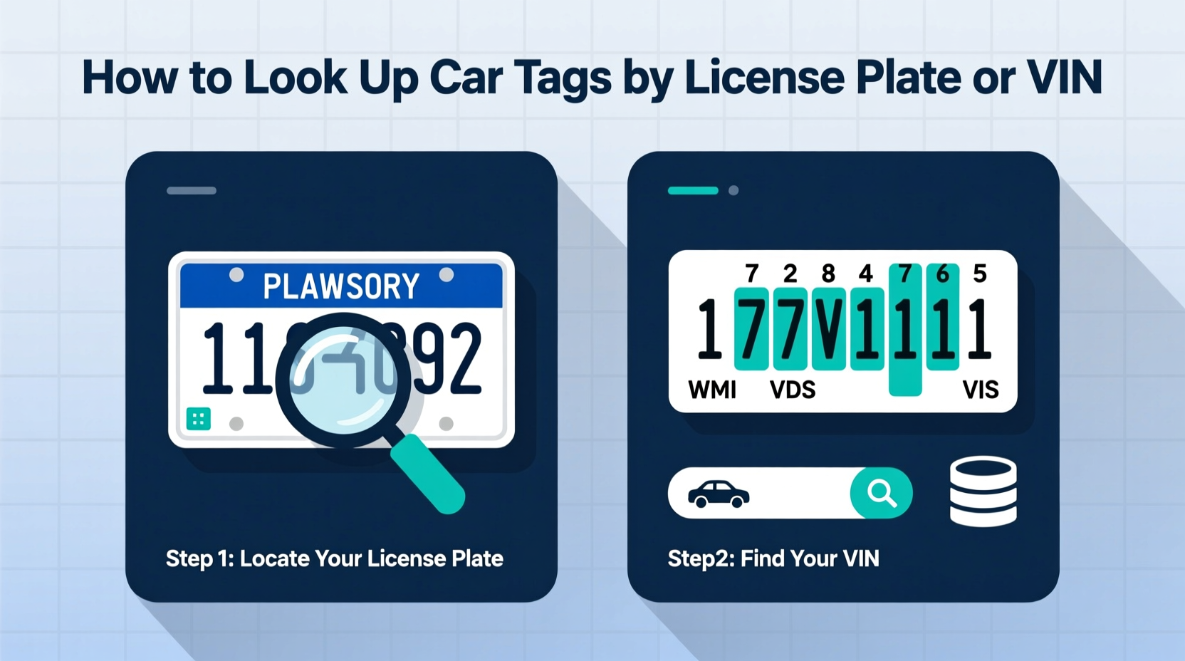 how to look up car tags