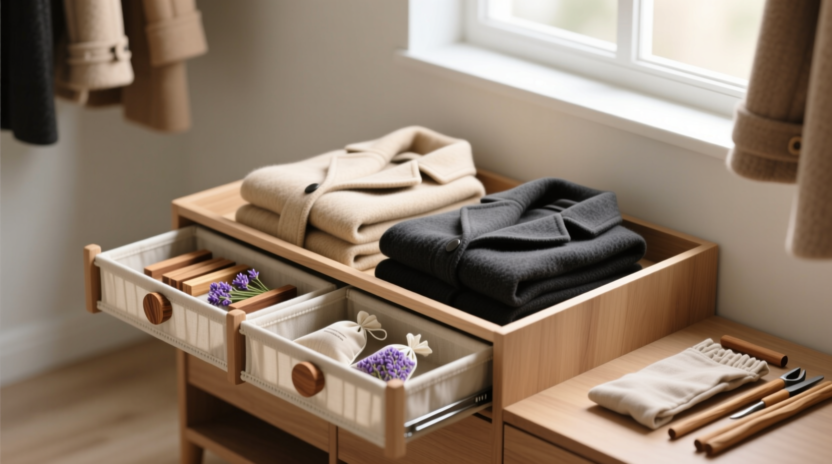 wool coat storage without mothballs or plastic