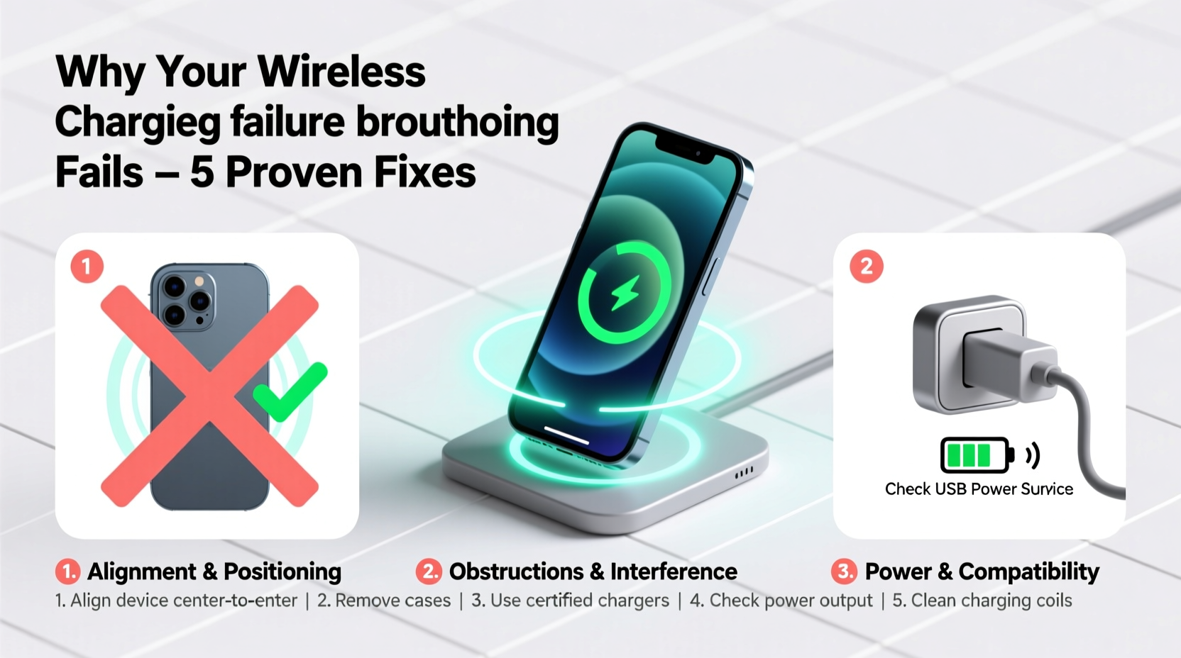 why do my wireless chargers keep failing troubleshooting tips that work
