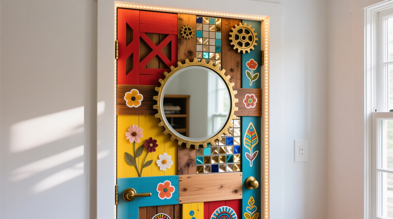 diy closet door decorating ideas