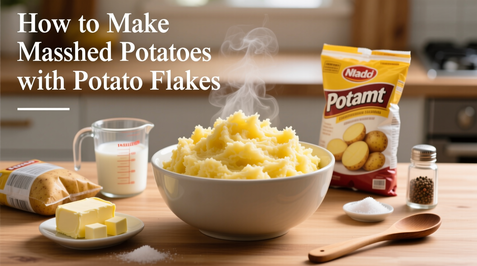 Perfect Mashed Potatoes with Potato Flakes in 15 Minutes