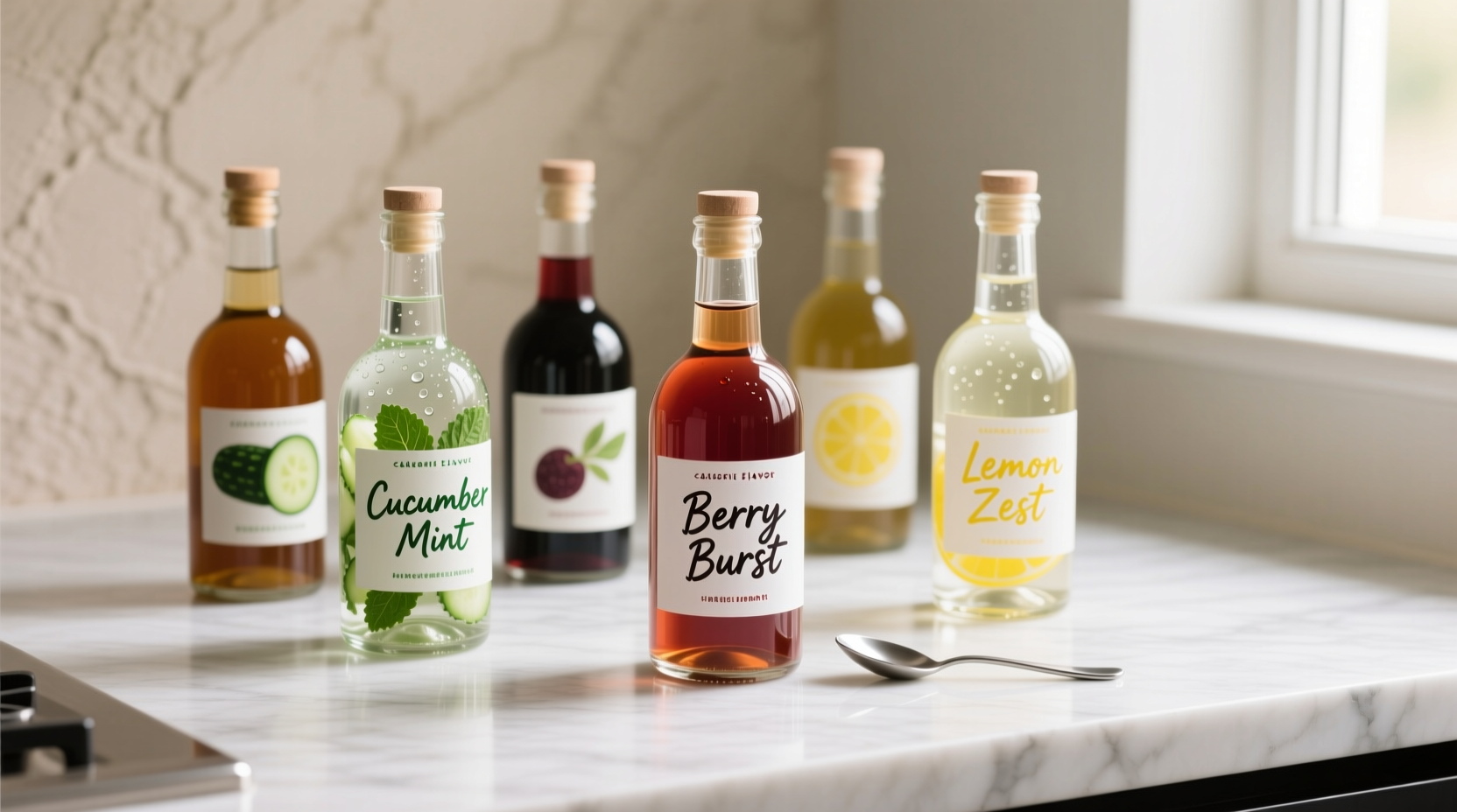 try flavored vinegars for low calorie flavor boost in y