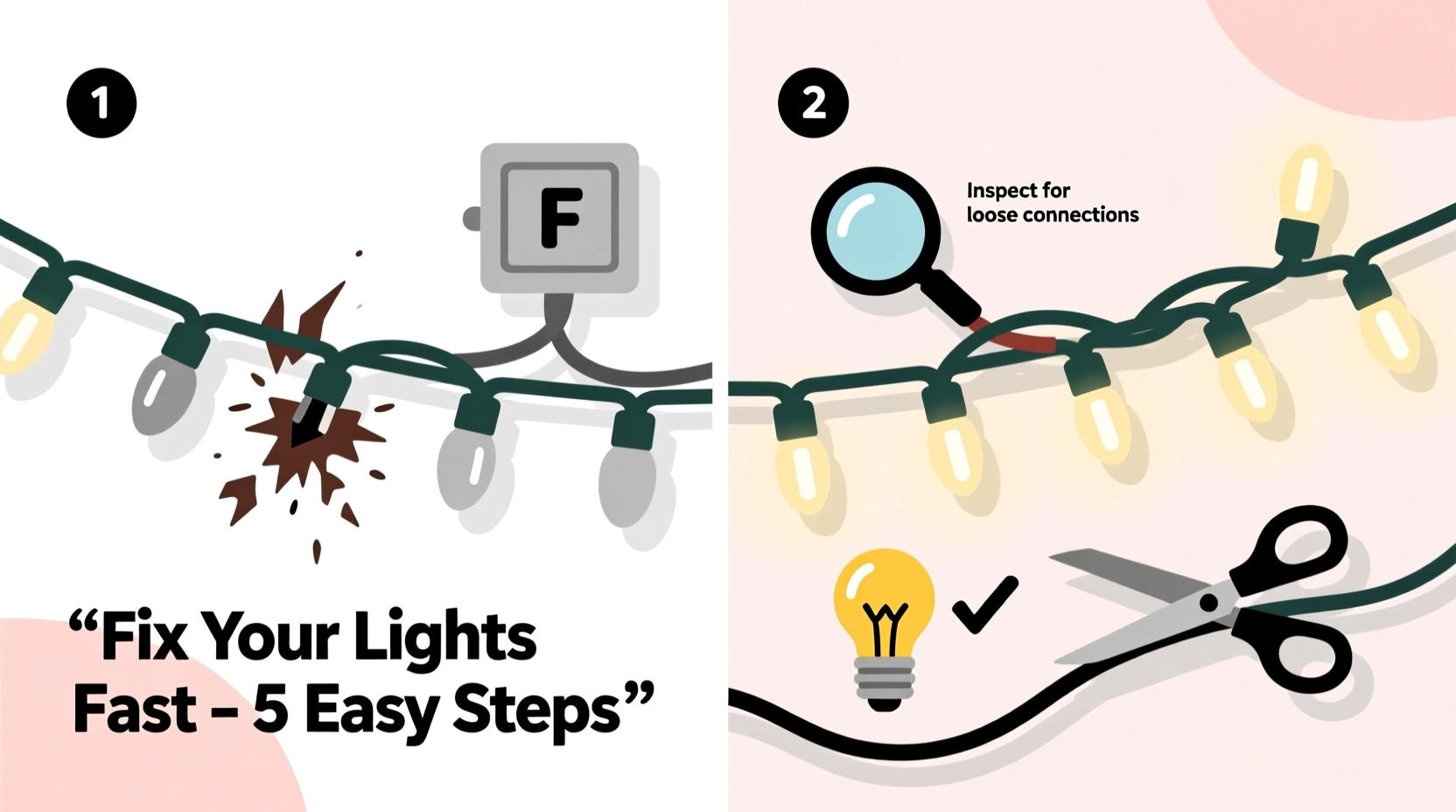 why is my led christmas light strand half dead how to fix it fast