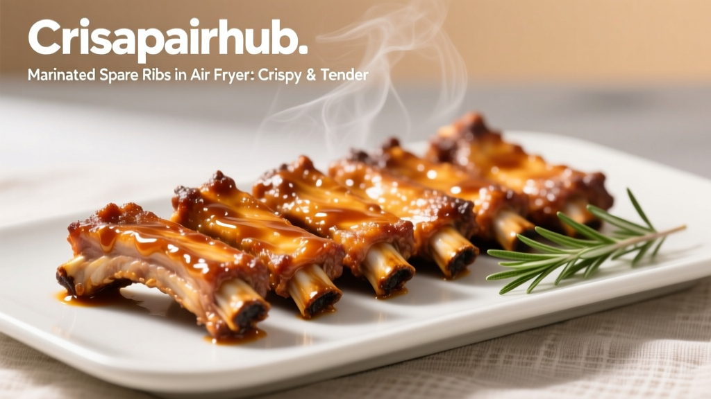 Marinated Spare Ribs in Air Fryer: Crispy & Tender