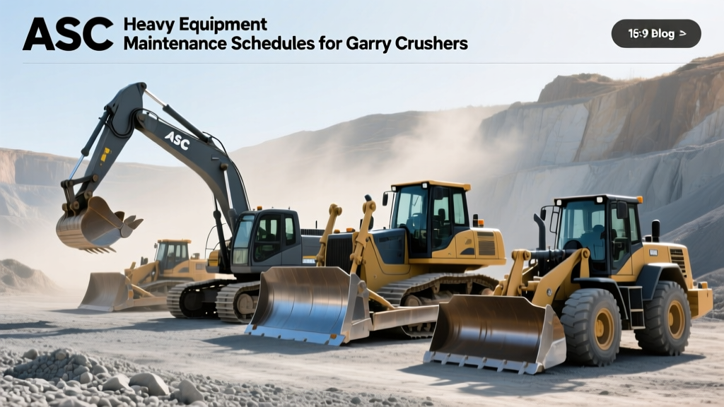 ASC Heavy Equipment Maintenance Schedules for Quarry Crushers