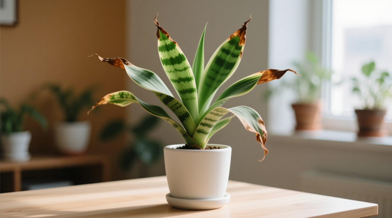 dracaena marginata brown tips