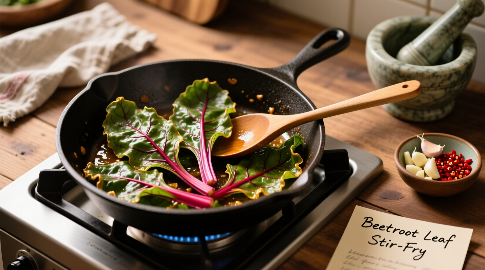 how to cook beetroot leaf
