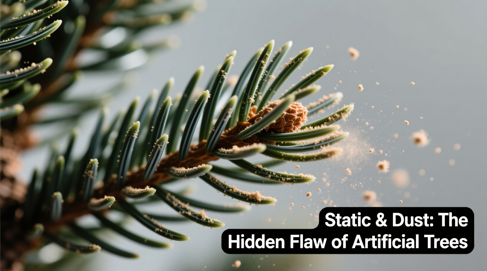 why do some artificial trees feel staticky and attract dust