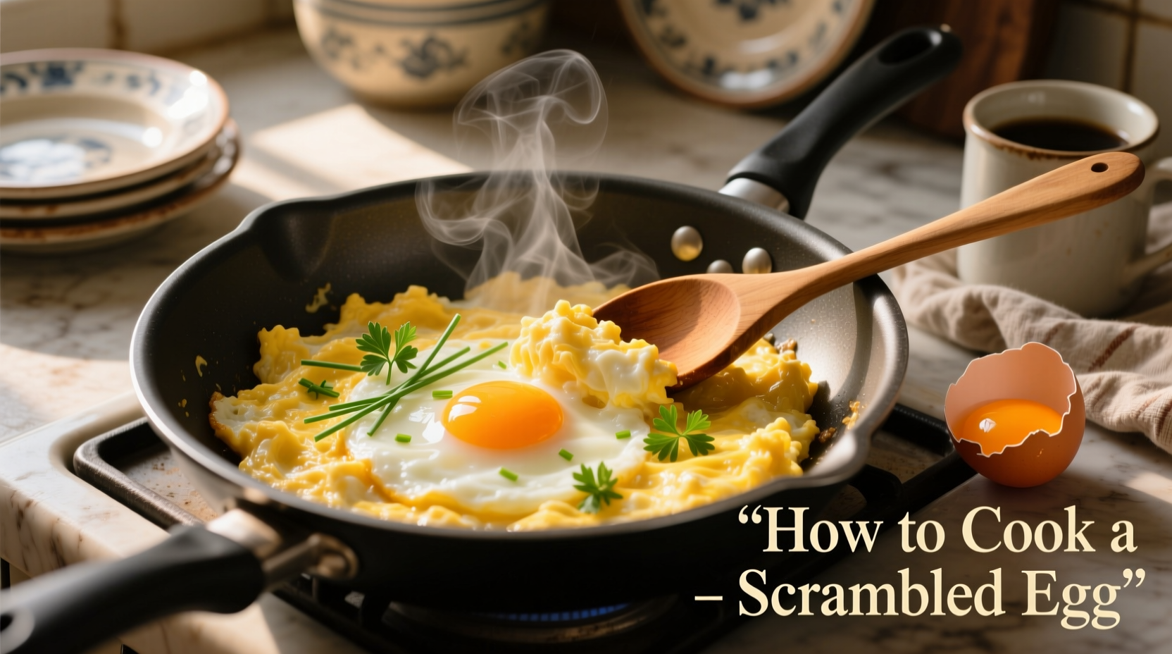 how to cook a scrambled egg