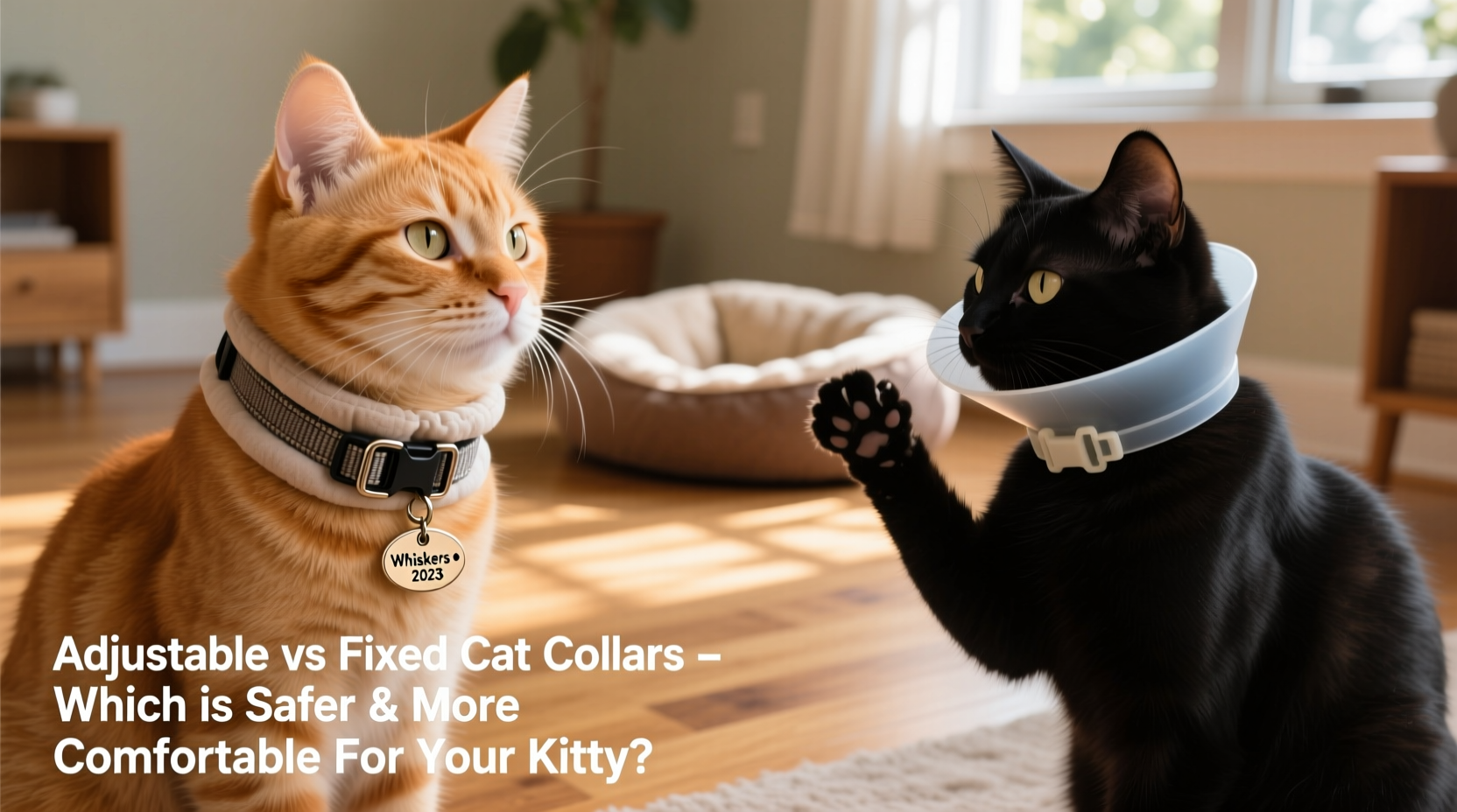 adjustable vs fixed cat collars which is safer more comfortable for your kitty