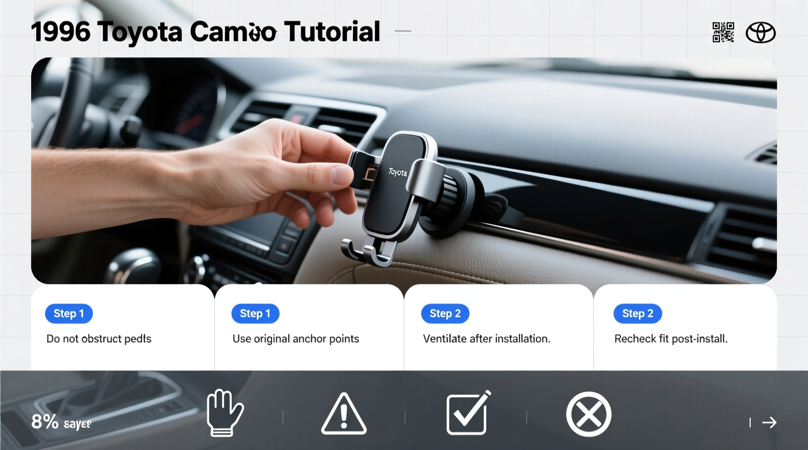 1996 toyota camry phone mount