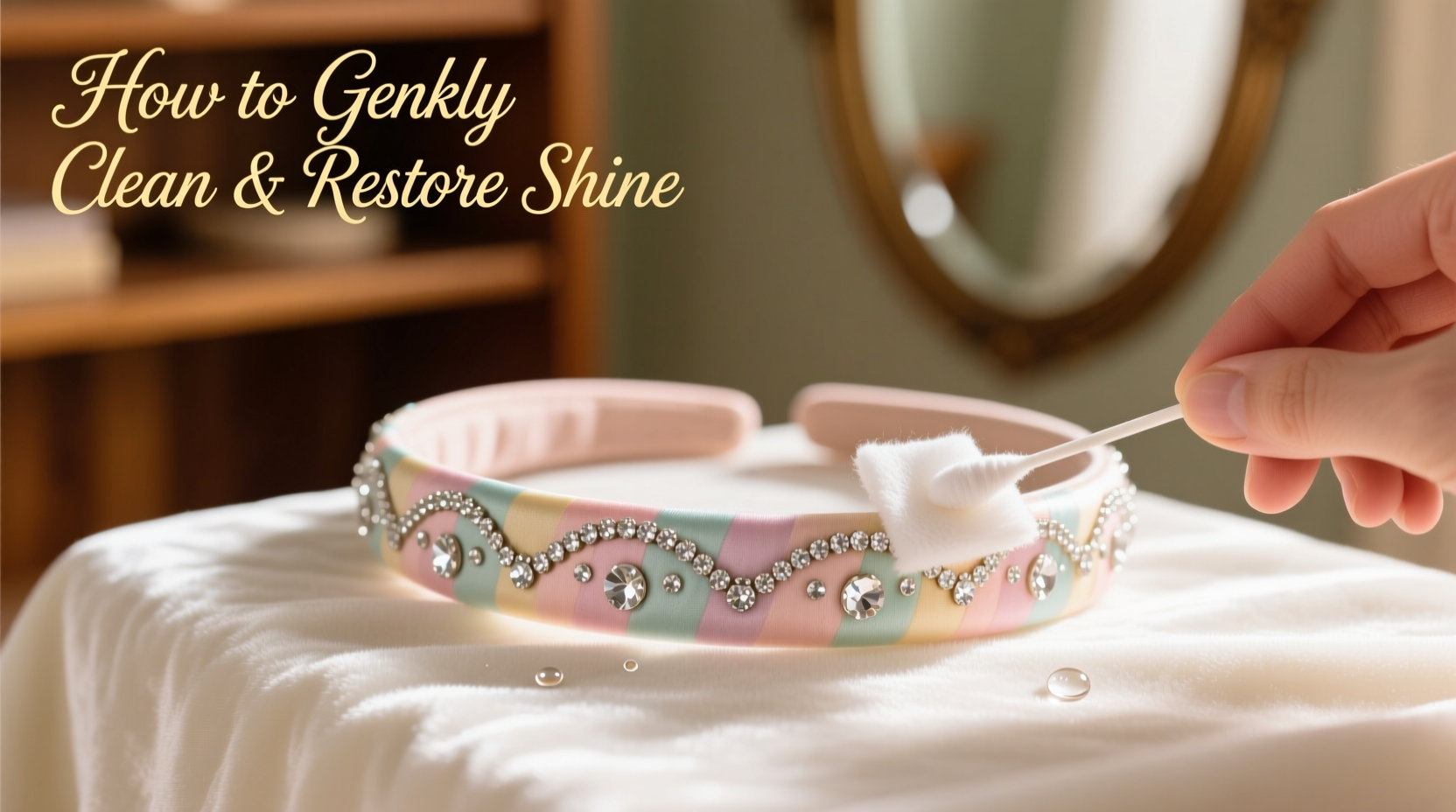 how to gently clean and restore shine to your sparkle disney headband