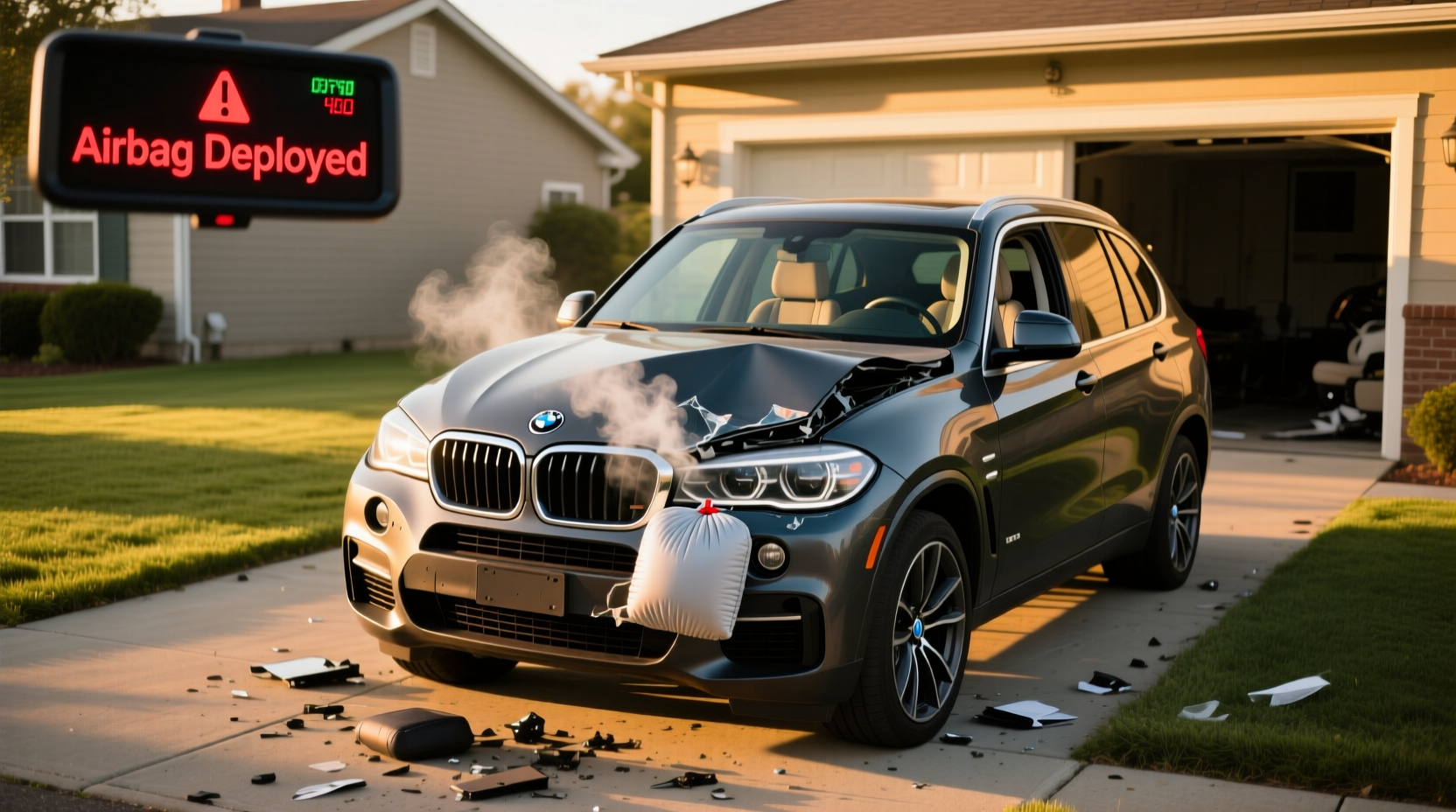 bmw airbag accidental trigger new driver