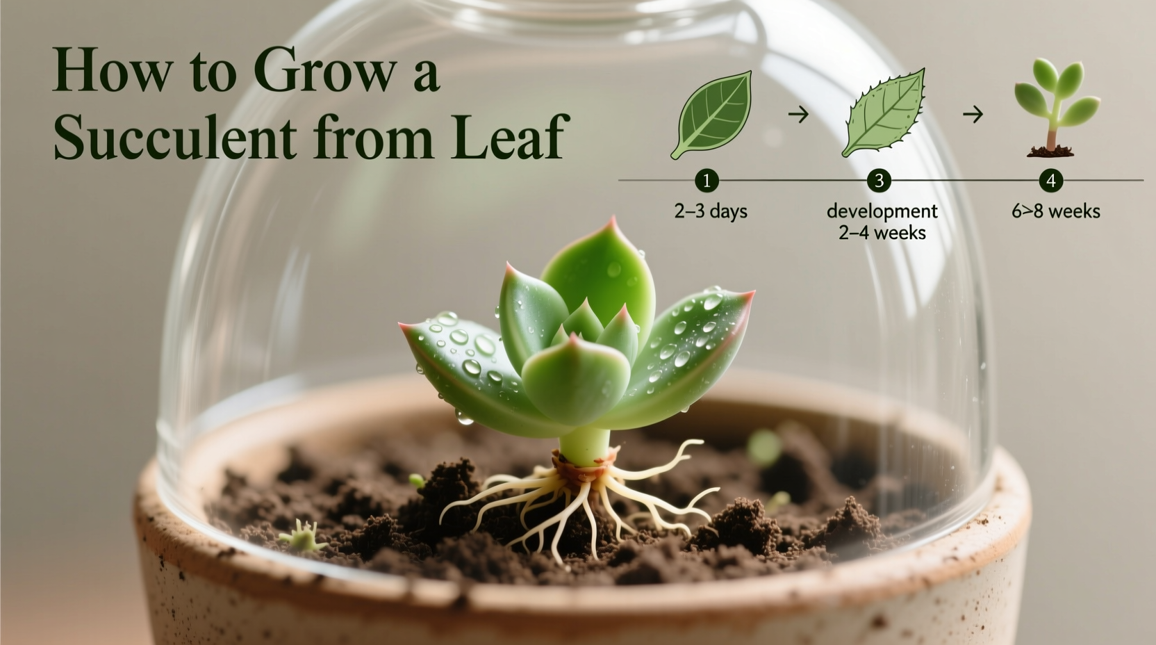 how to grow a succulent from leaf