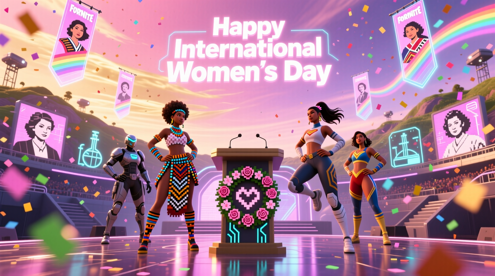 fortnite international womens day