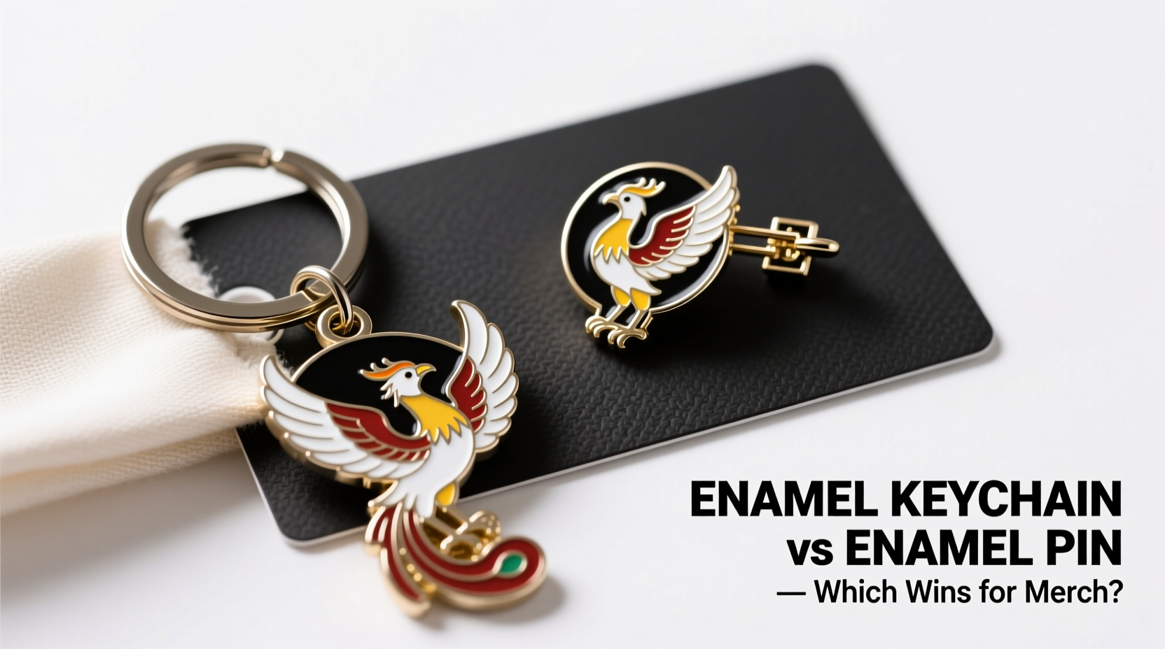 enamel keychain vs enamel pin which ones better for merch
