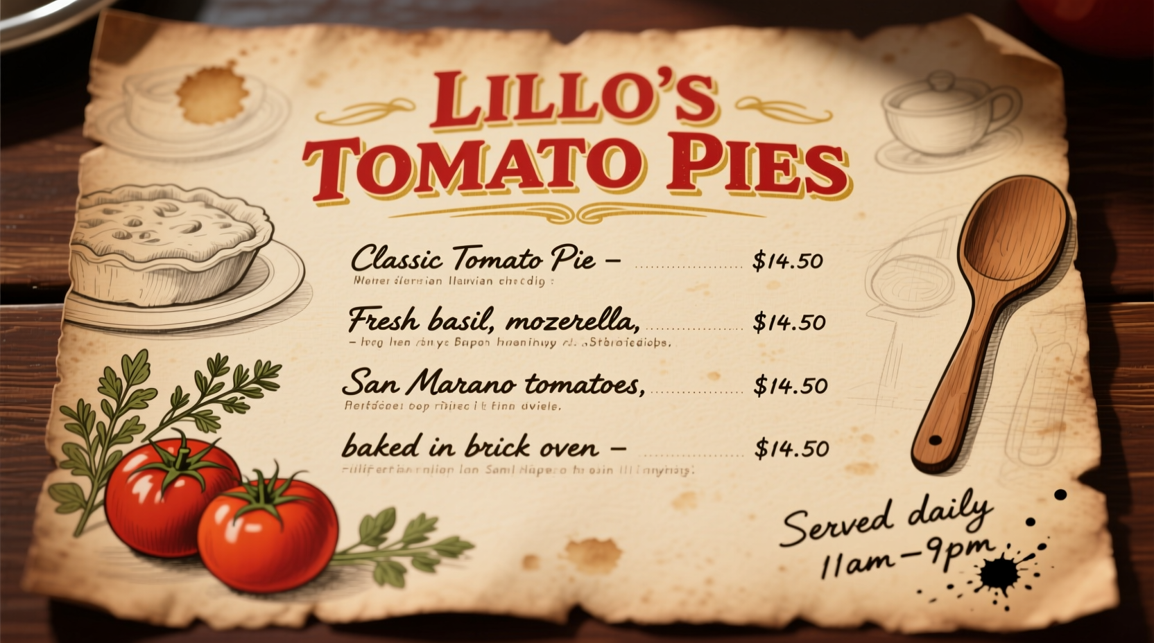 Lillo's Tomato Pies Menu: What to Order Guide