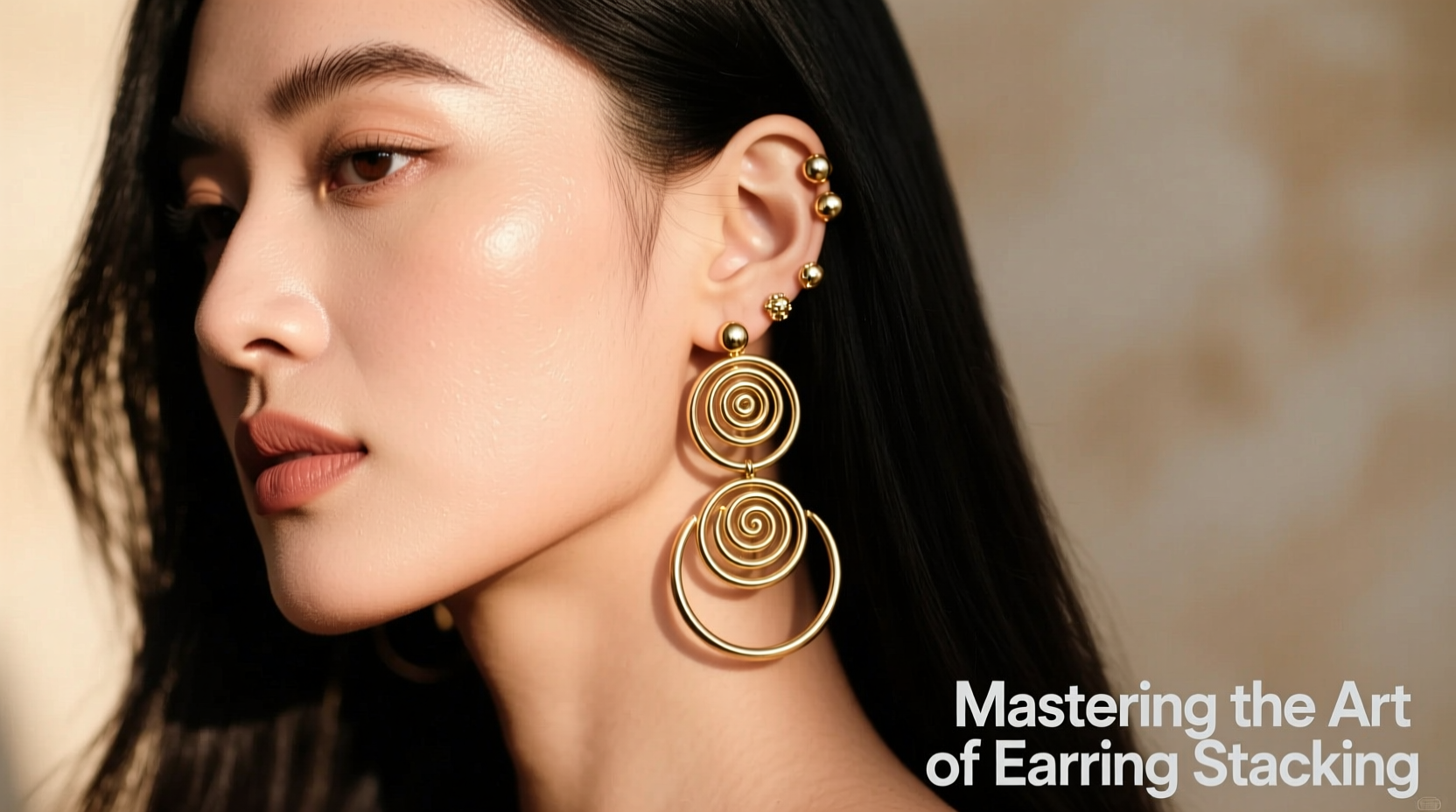 mastering the art of earring stacking combining studs and spirals for a unique look