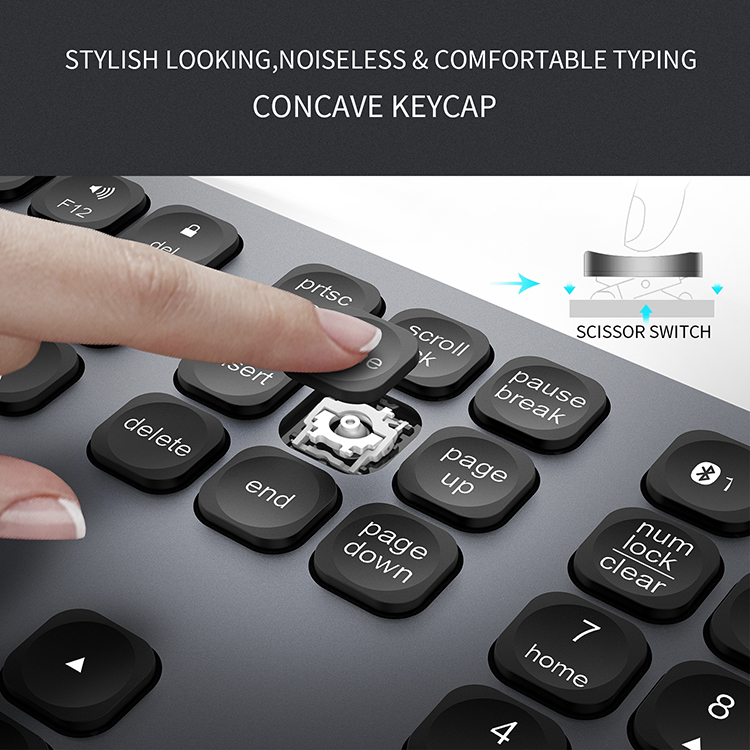 custom keyboard keycaps bluetooth tablet rechargeable korean silicone keyboard
