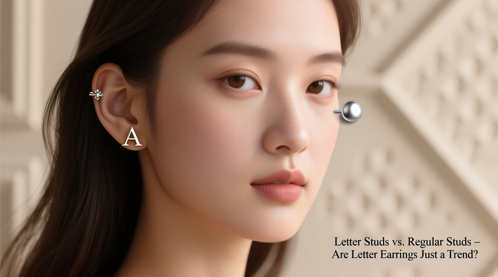 letter studs vs regular studs are initial earrings just a trend