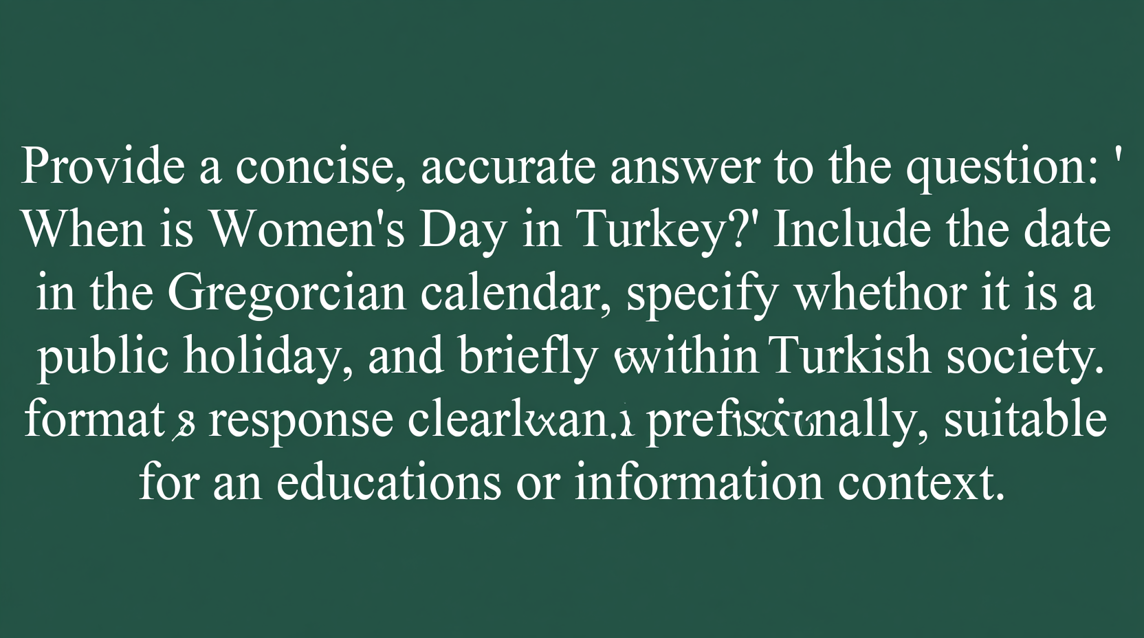 turkey womens day