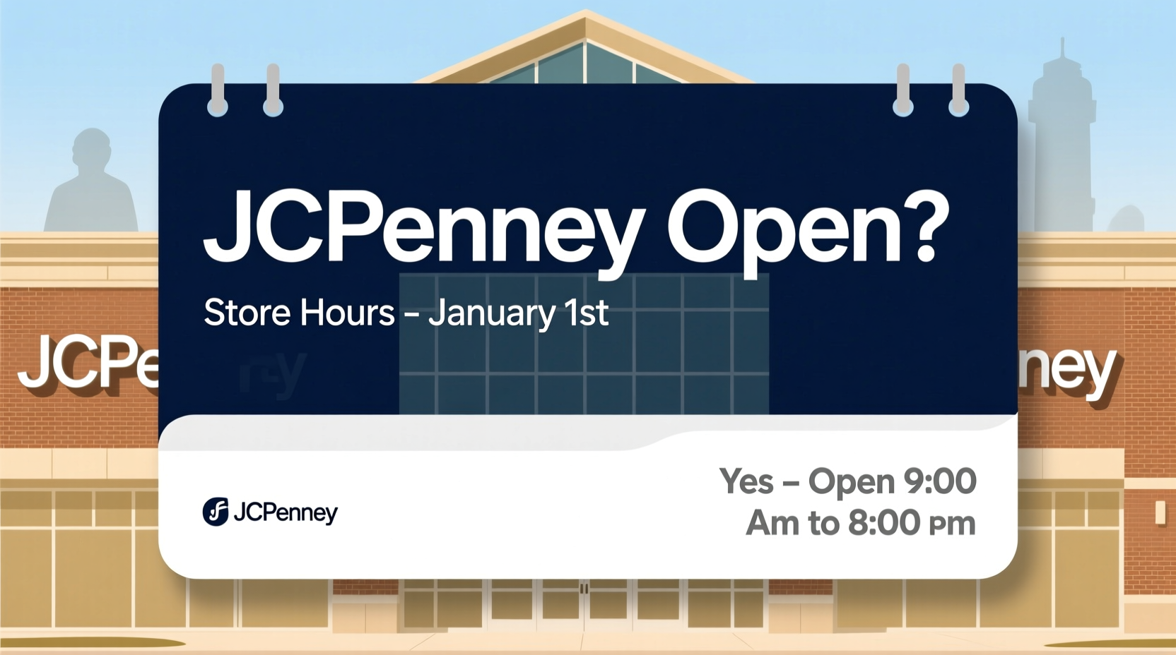 is jcpenney open on january 1st
