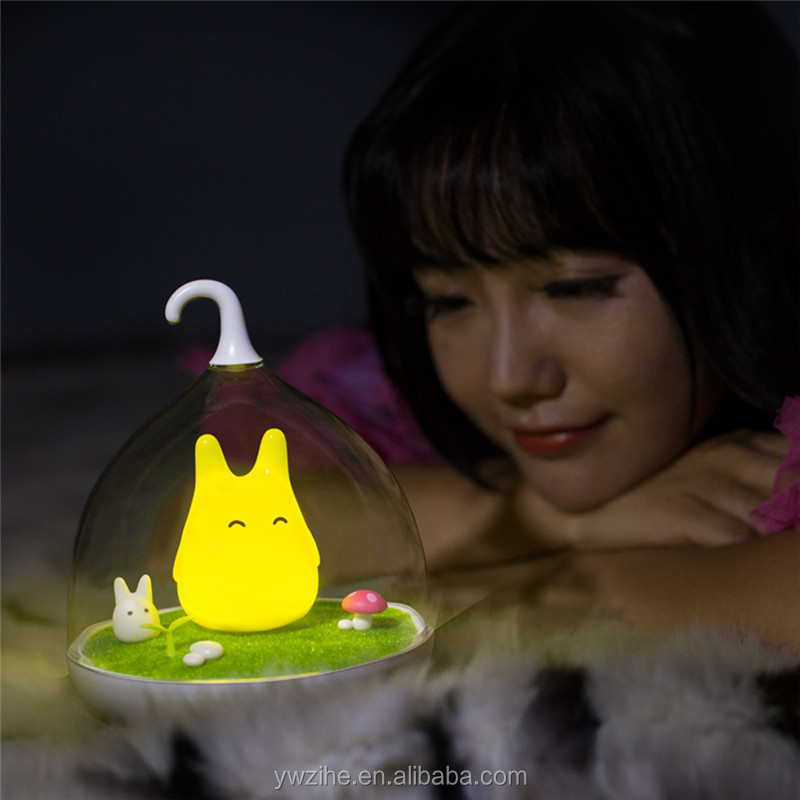 かわいいトトロLEDナイトライトUSBタッチセンサーライトベビー