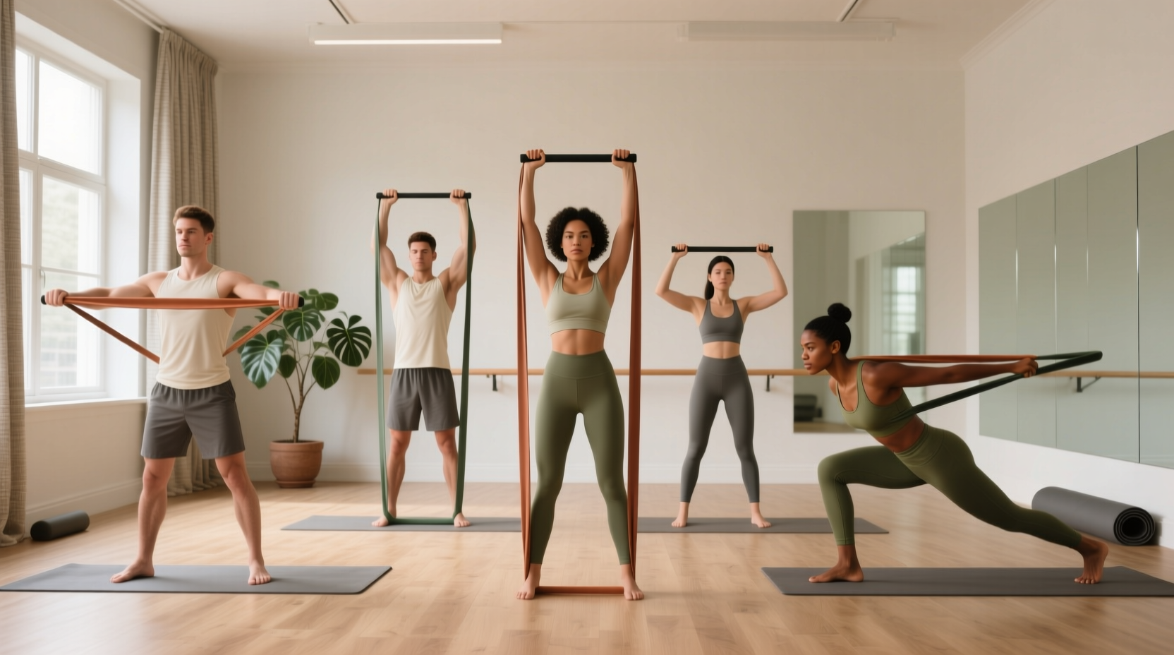 6 resistance band upper body exercises