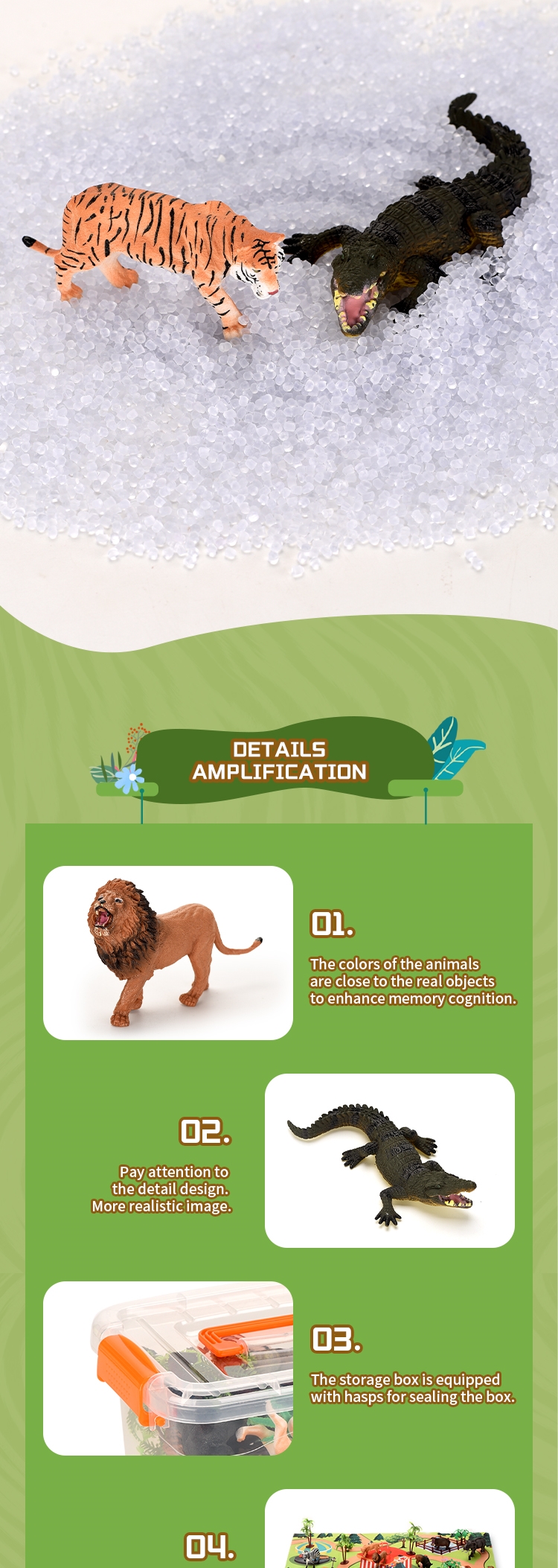 Realistic miniature Animal suit Model Toy