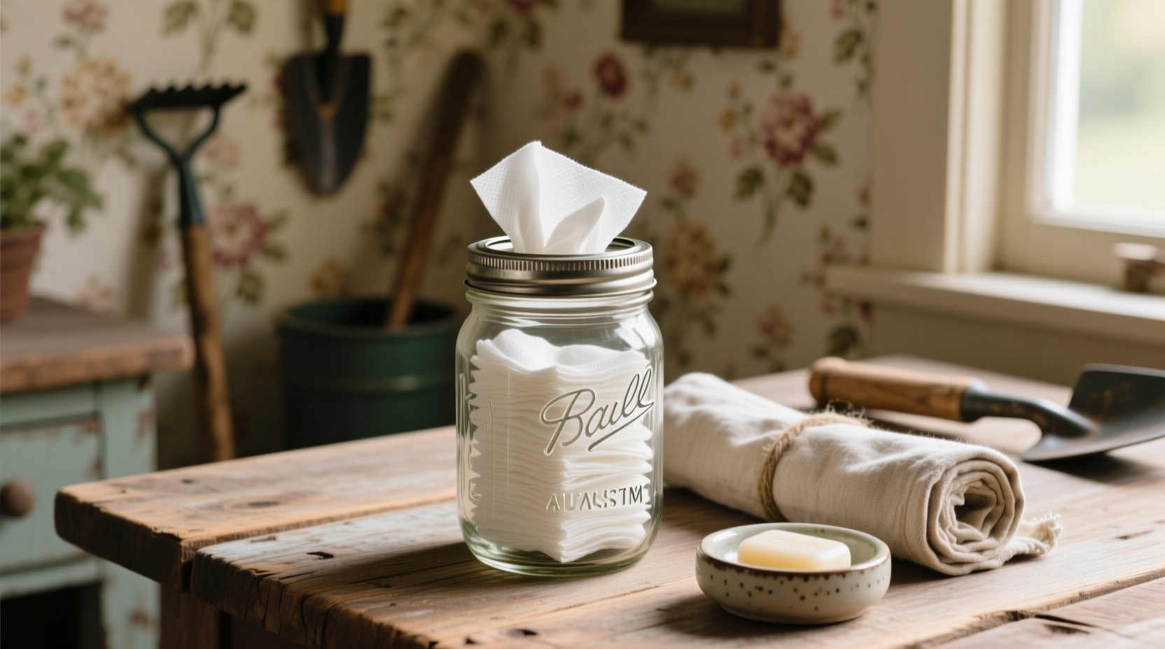 diy mason jar wipes