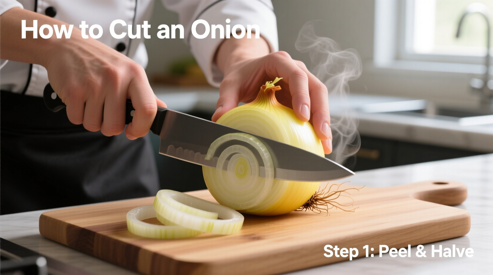 how to cut up a onion