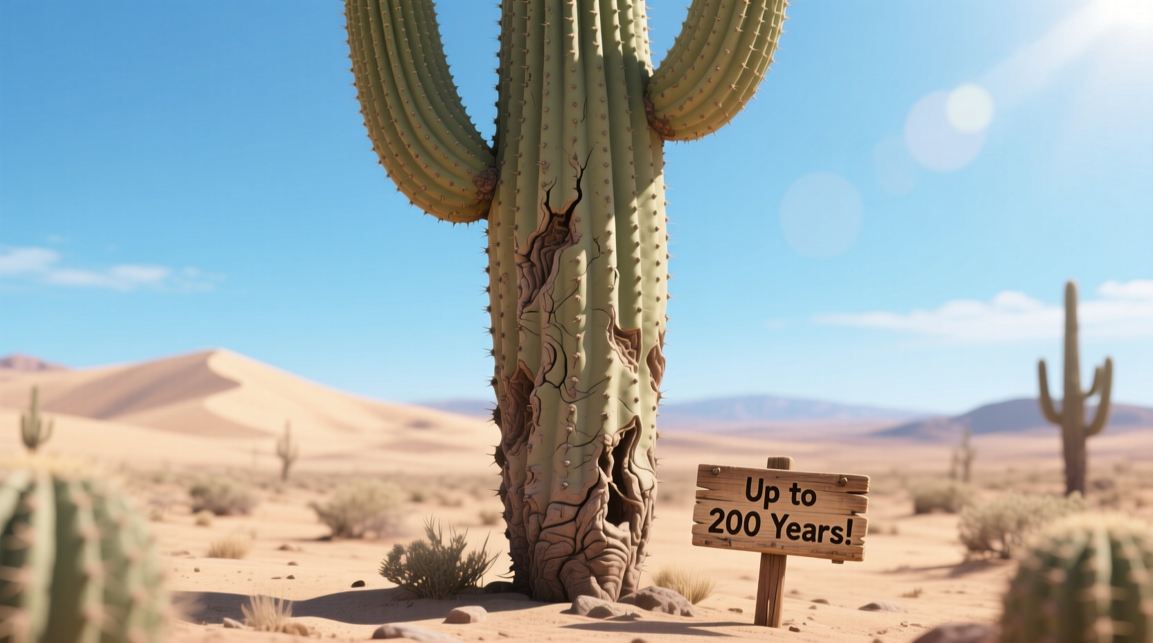 how long does a cactus live