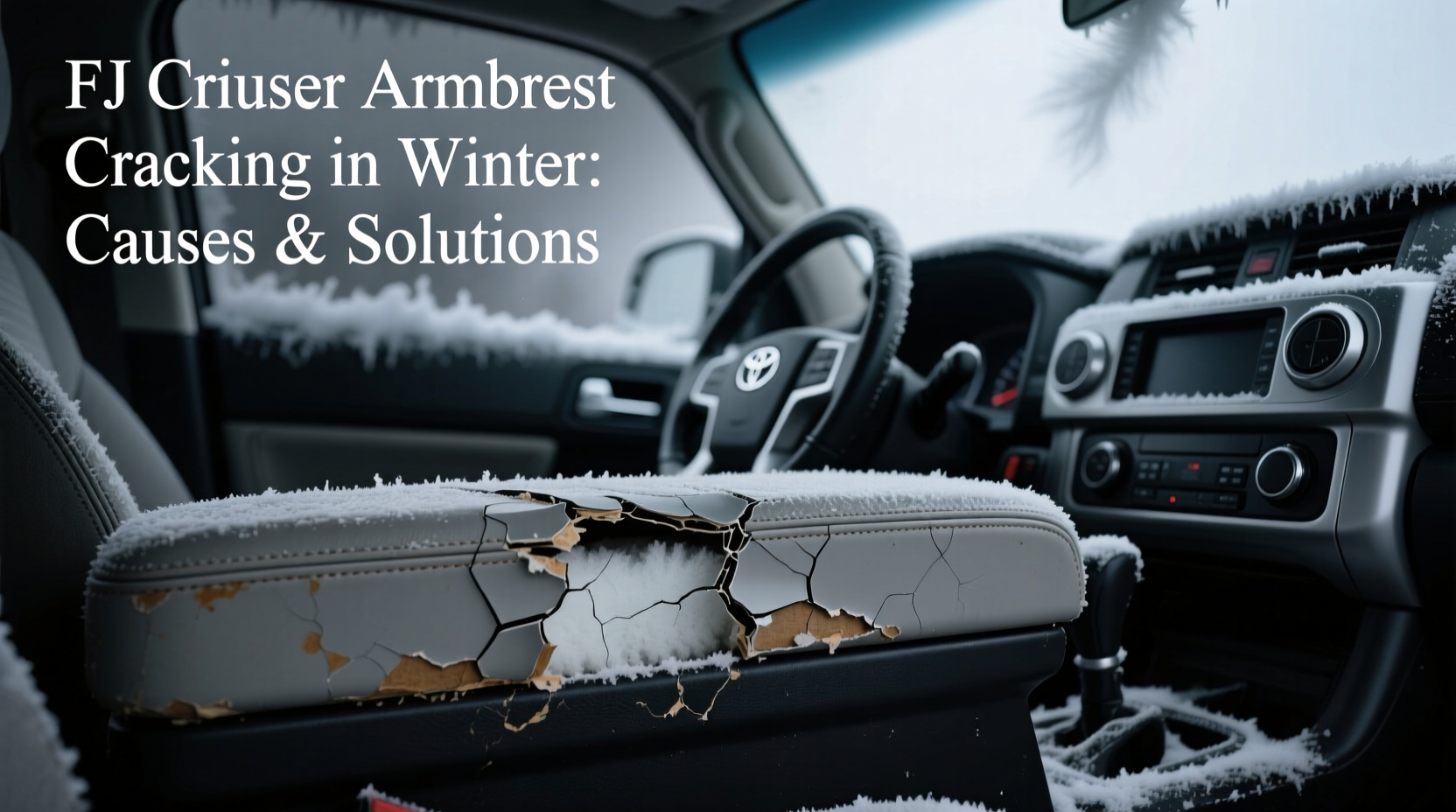 fj cruiser armrest cracking winter