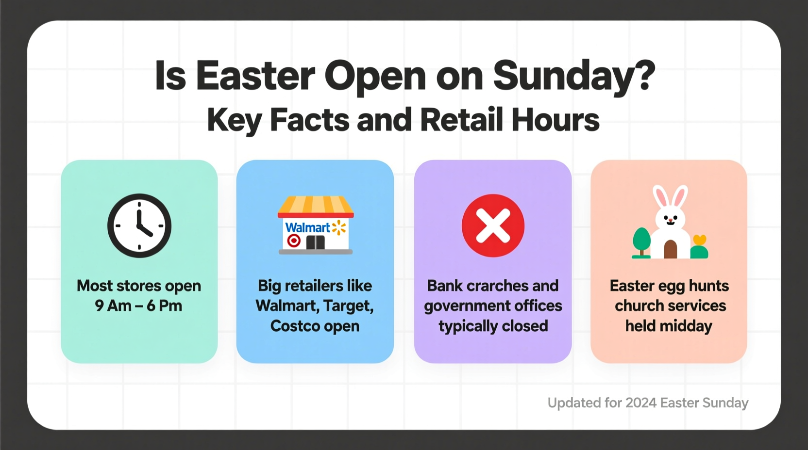 is easter open on sunday