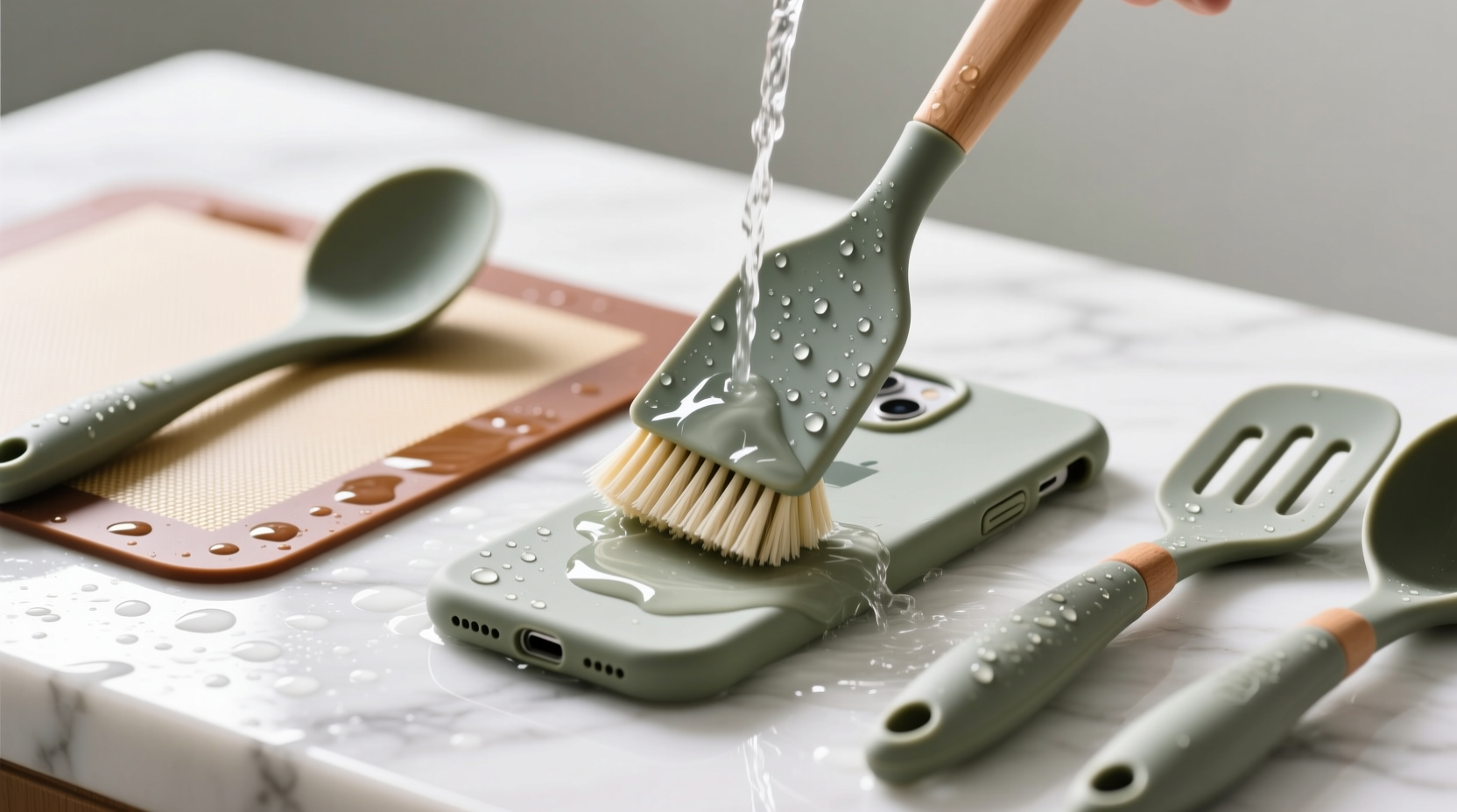 how to clean silicone products