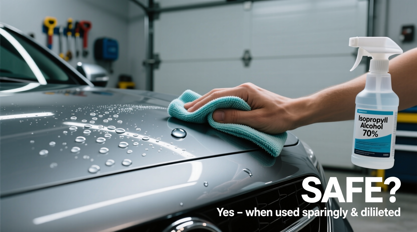can you use rubbing alcohol on car paint