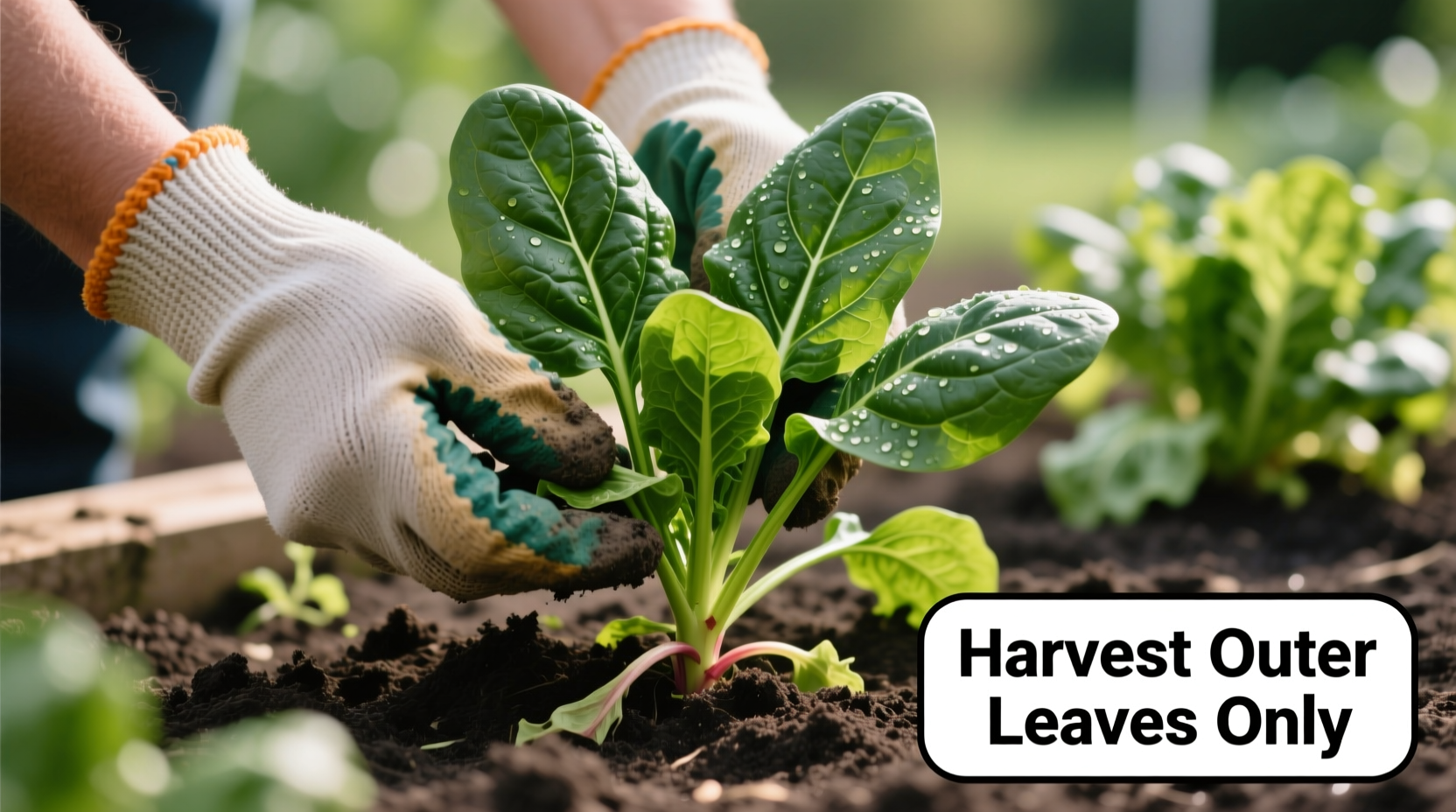 how do i harvest spinach