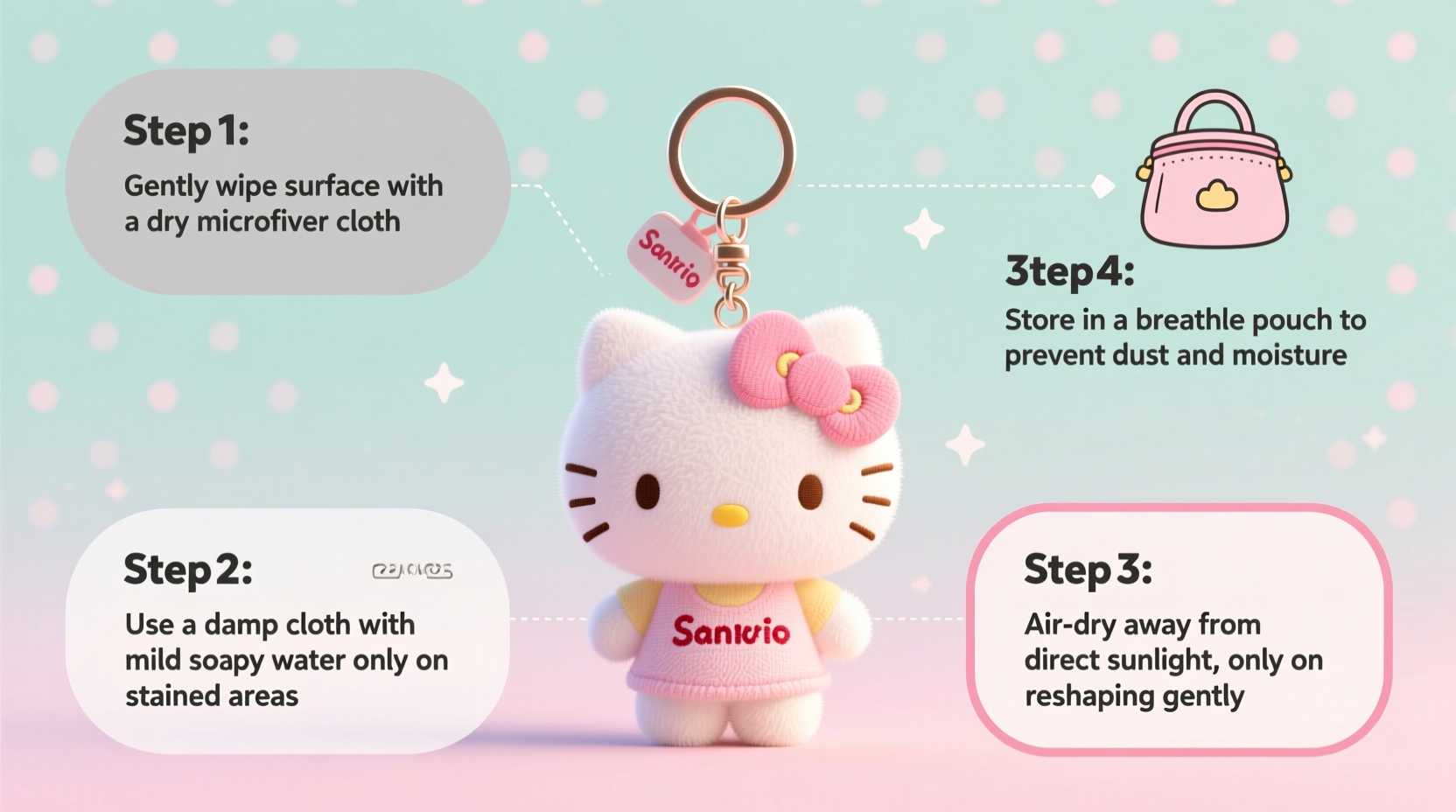 the ultimate guide to safely cleaning your sanrio plush keychain without damage