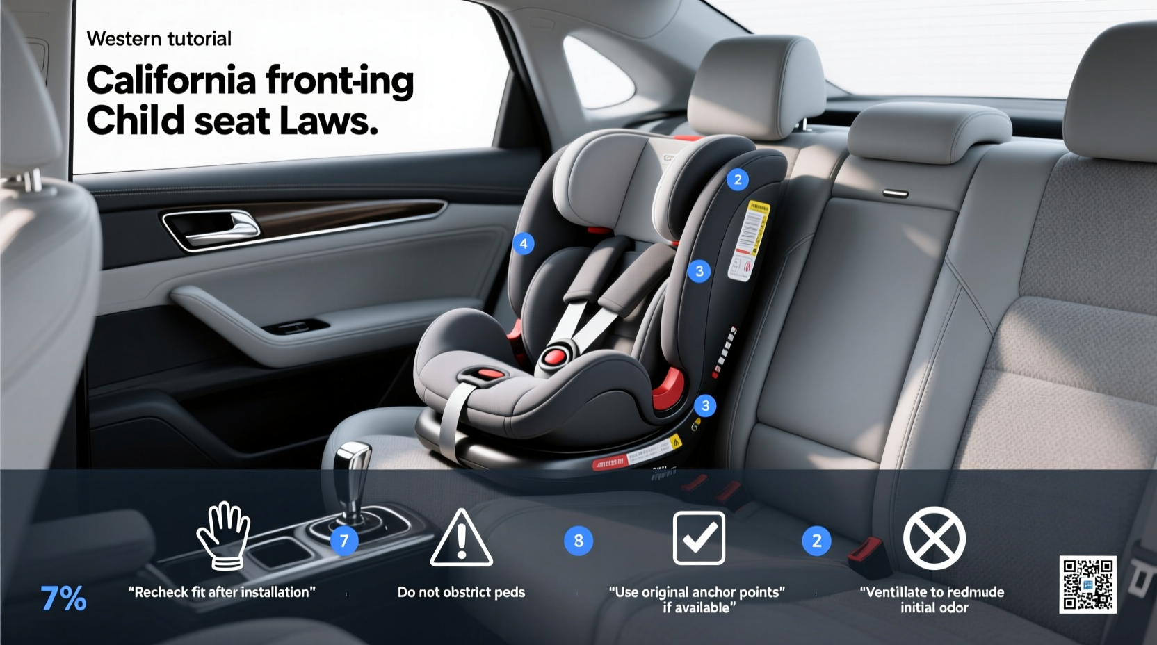 california front facing car seat law