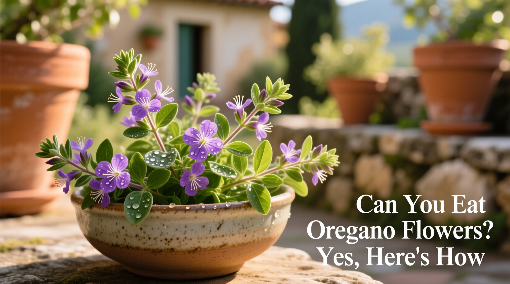 can you eat oregano flowers