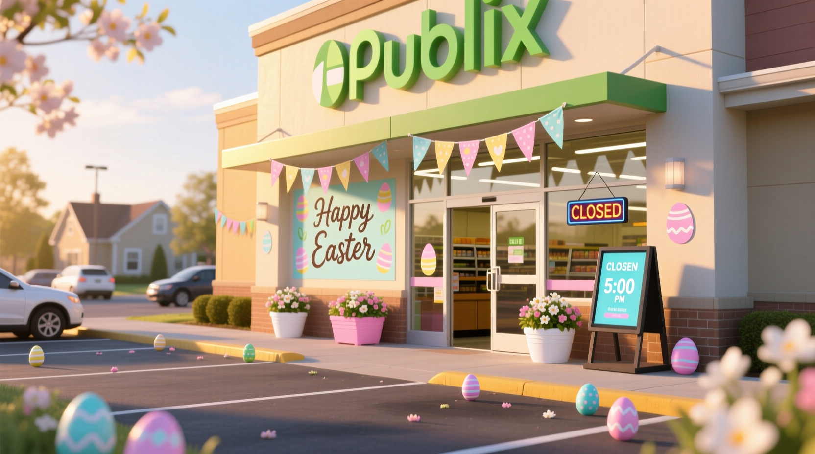 what time does publix close on easter sunday