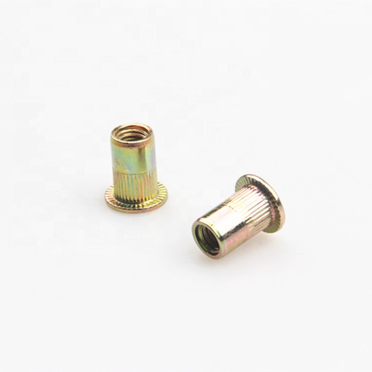 Custom made flat head big countersunk blind rivet nut with vertical strips M6 M8 rivet nut