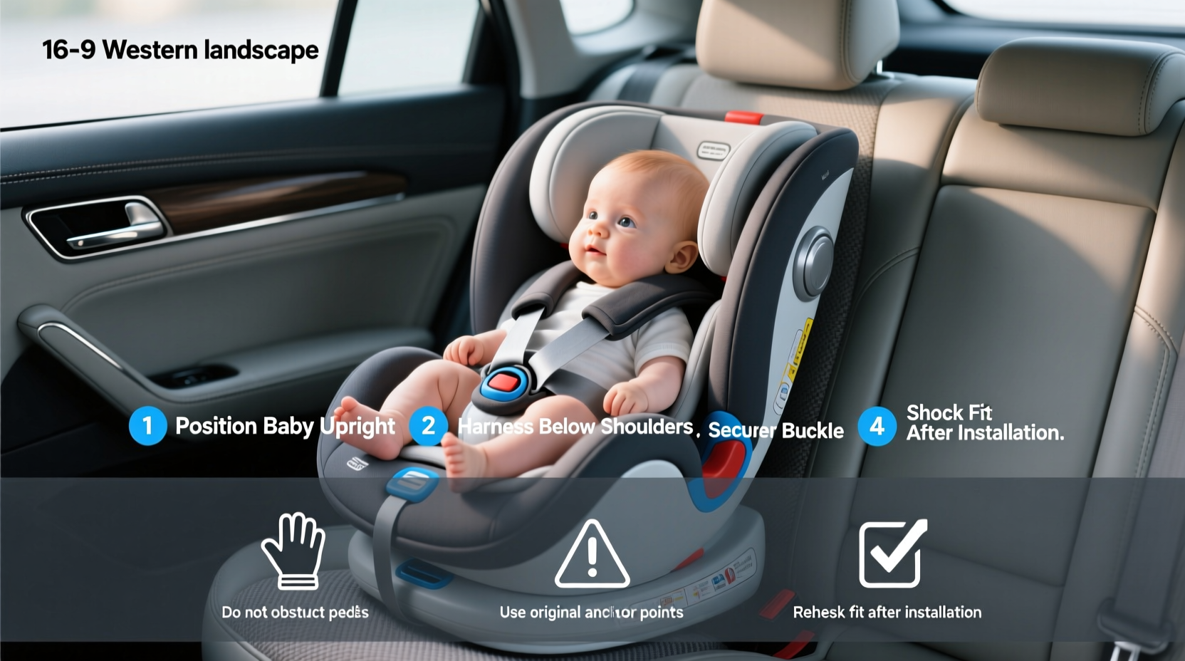 how should baby look in car seat