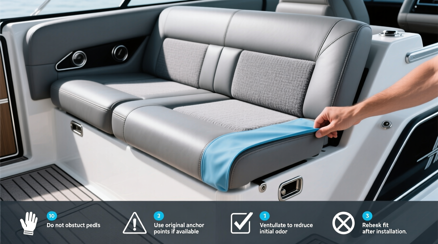 How to Choose Pontoon Boat Seat Replacement Covers: Buying Guide