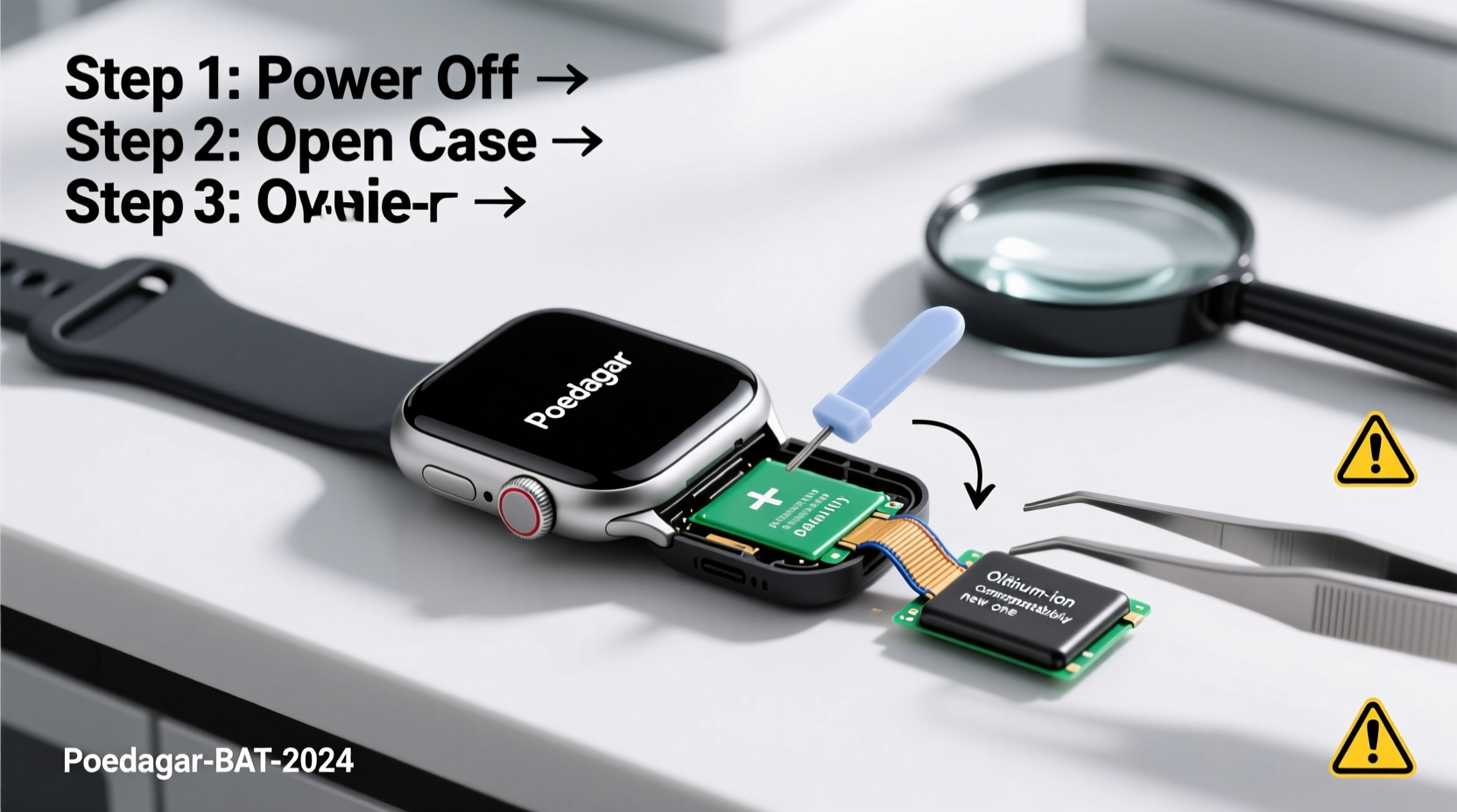 step by step guide to safely replace the battery in your poedagar watch